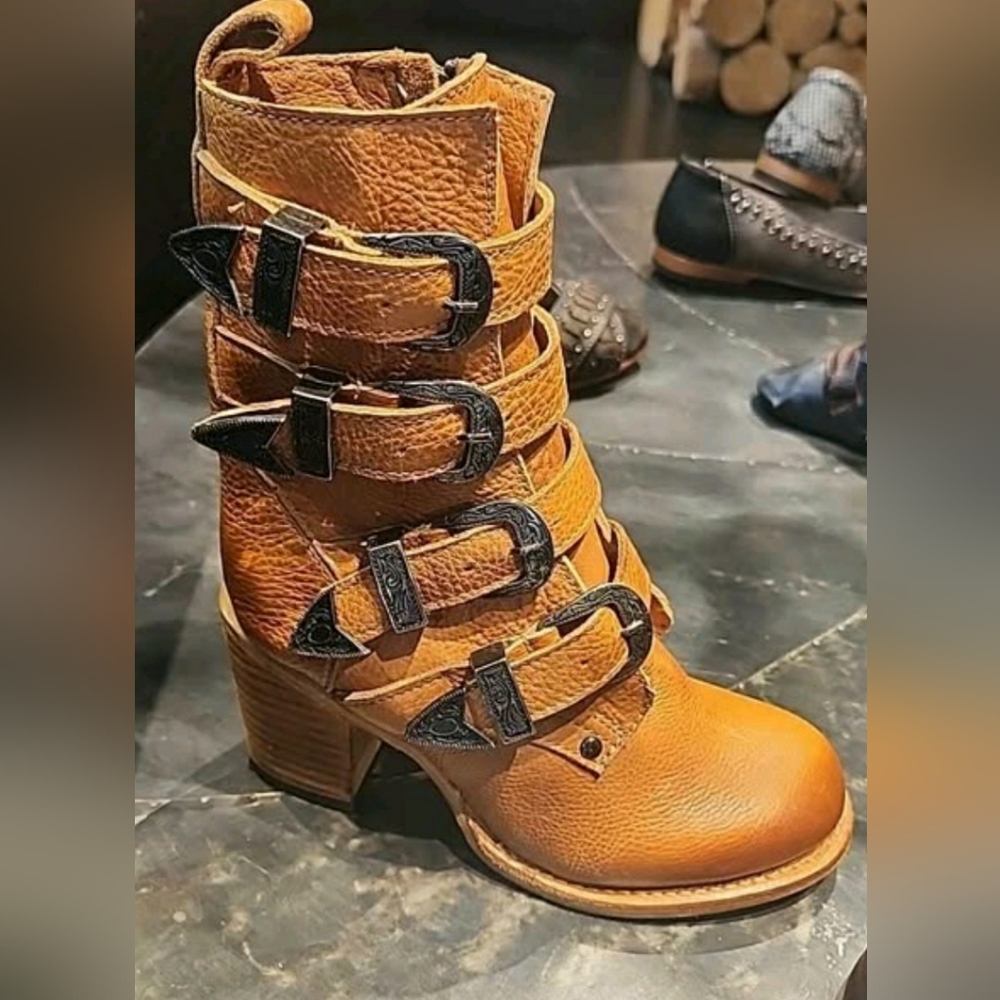 Freebird Belladonna wheat size 9 worn 1x